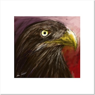 eagle painting Posters and Art